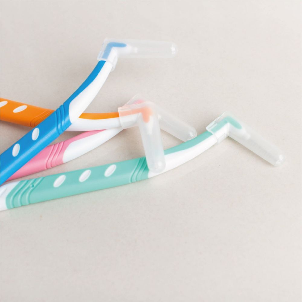 絲麥樂L型齒間刷 10入｜牙縫清潔刷 牙間刷 牙周清潔刷 極細牙縫刷 牙套適用 牙齒縫隙清潔【輕鬆購五金百貨】