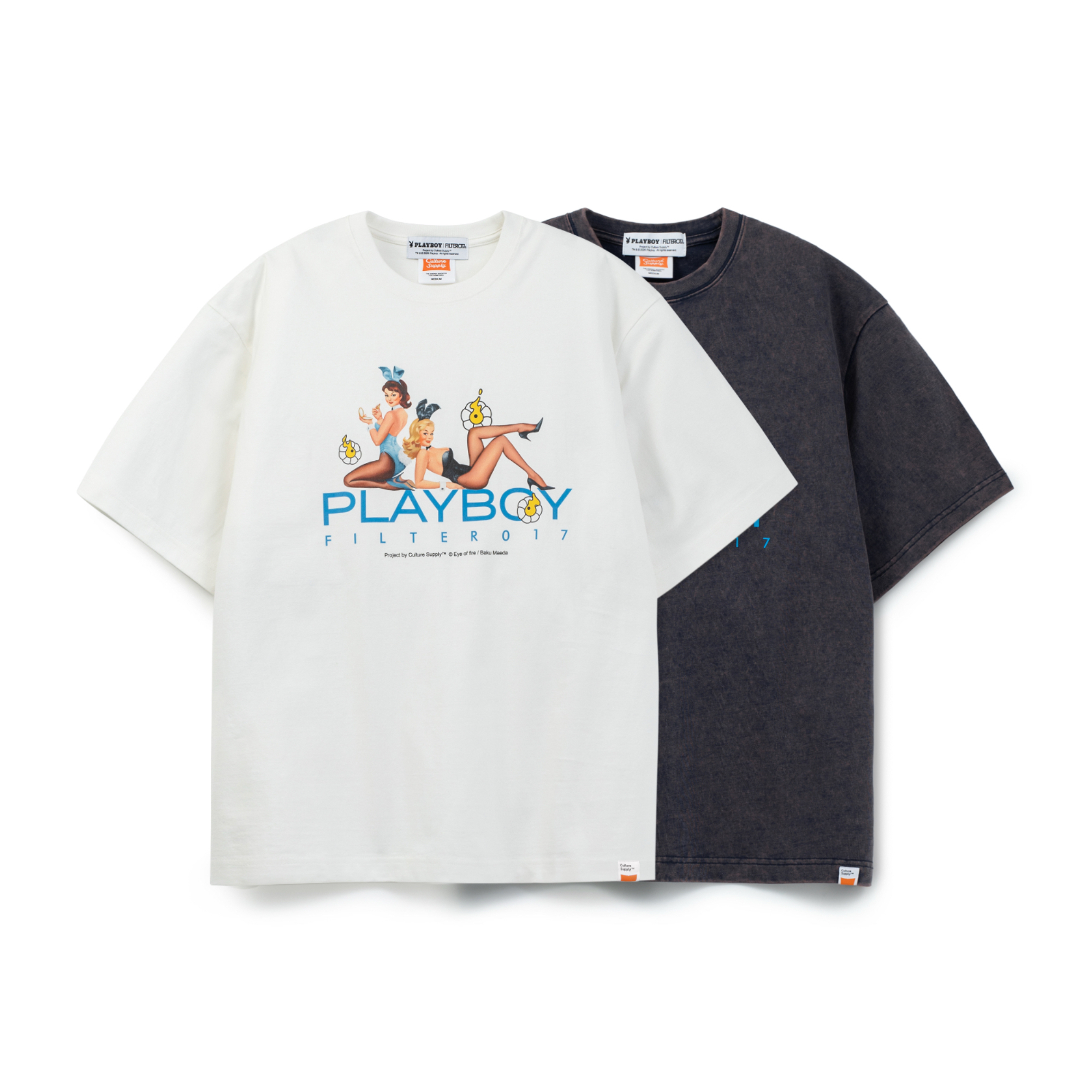 【現貨】 PLAYBOY X FILTER017® feat. Baku Maeda Pin-up Girl Tee / 畫報女郎短T