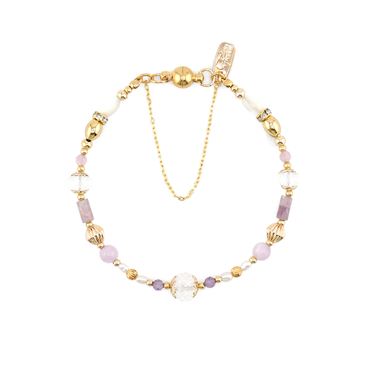 守護石 • 二月誕生石 – 紫水晶 – 手鍊