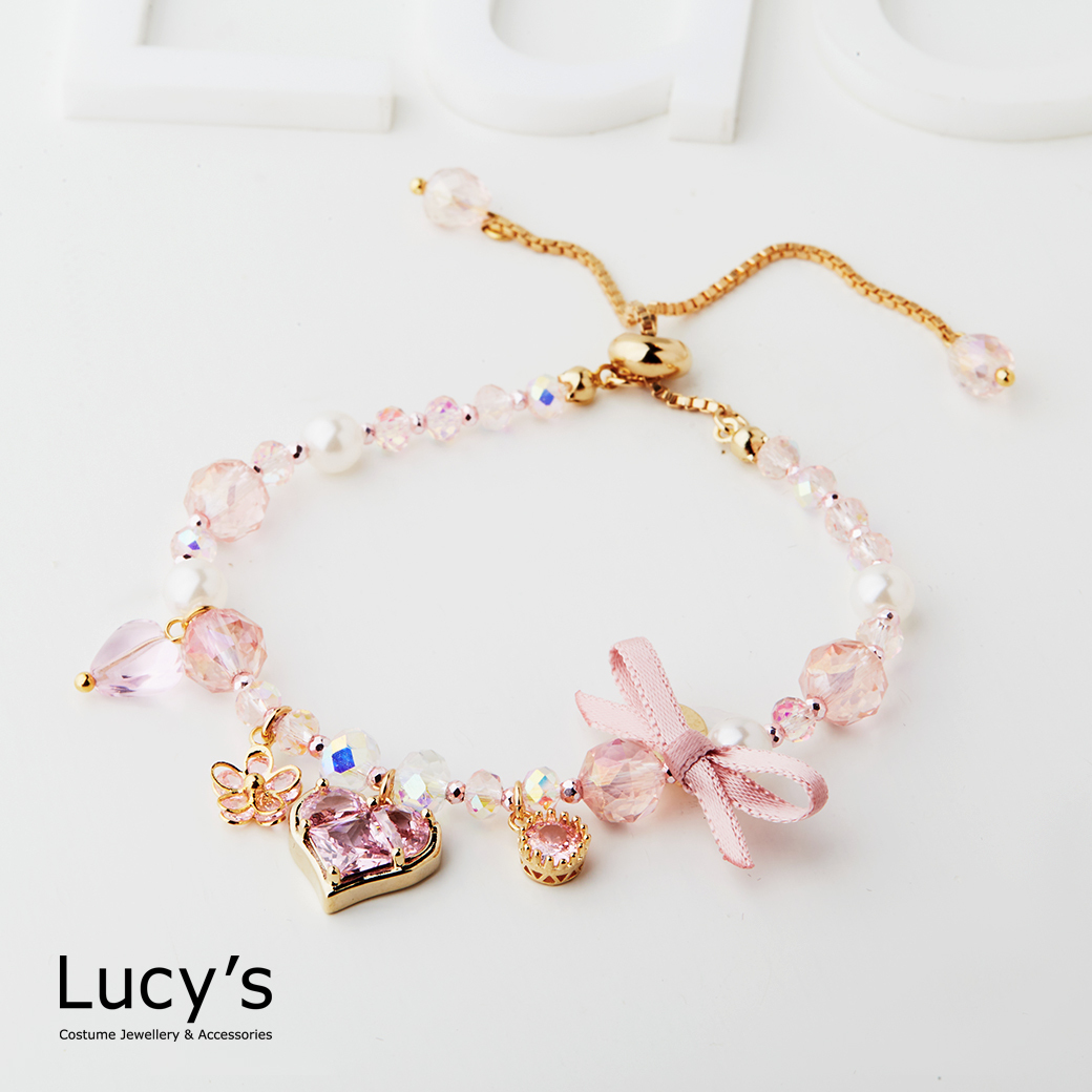 心花泡泡 抽繩手鍊 (126585)