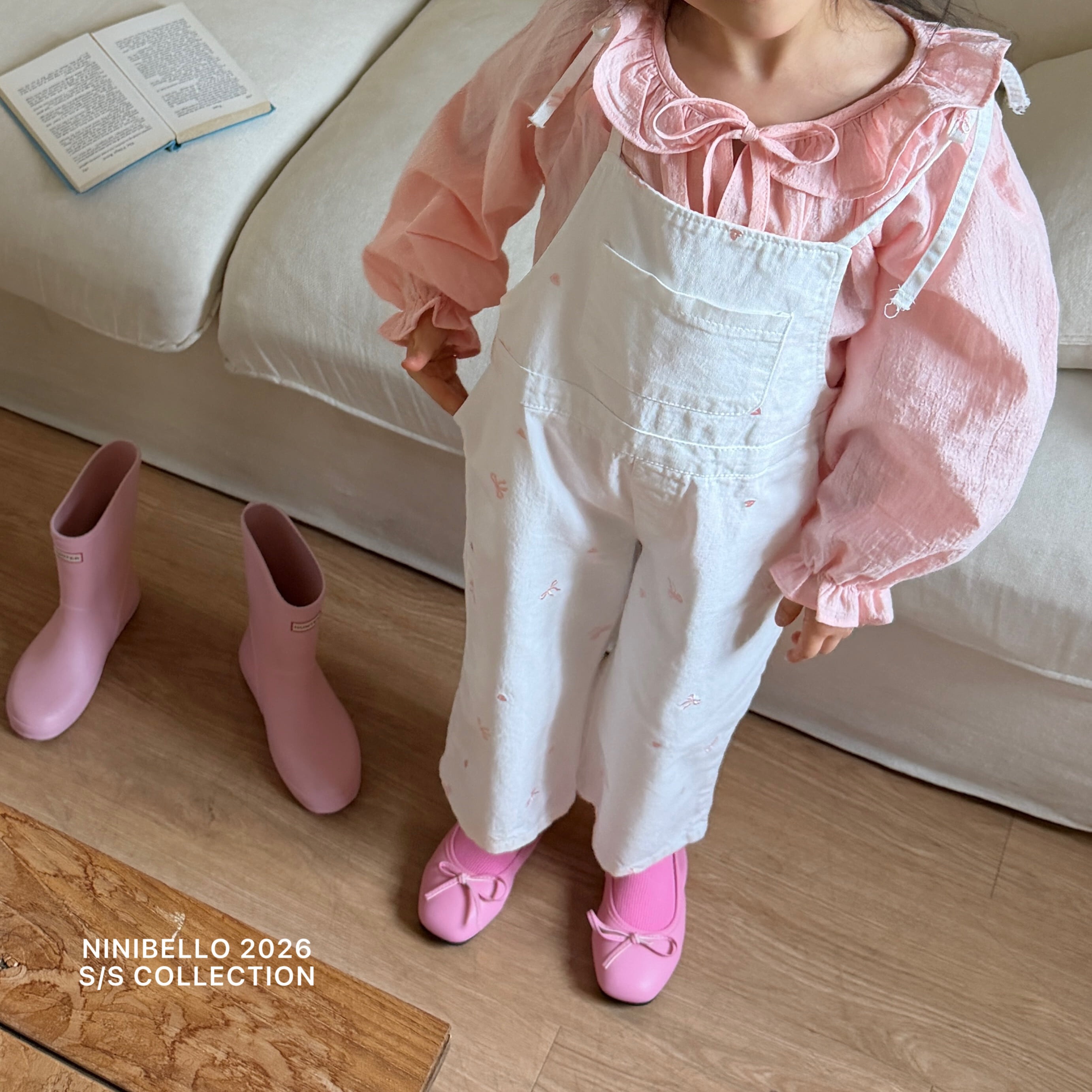 90-130 口袋吊帶長褲 2色