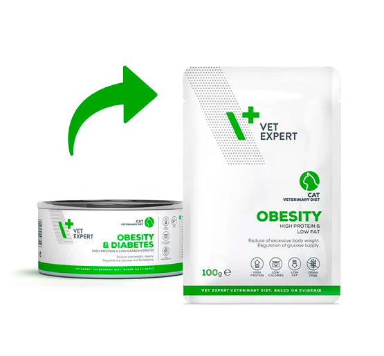 Vet Expert- 成貓體重管理及糖尿處方袋裝濕糧 100克 x 12