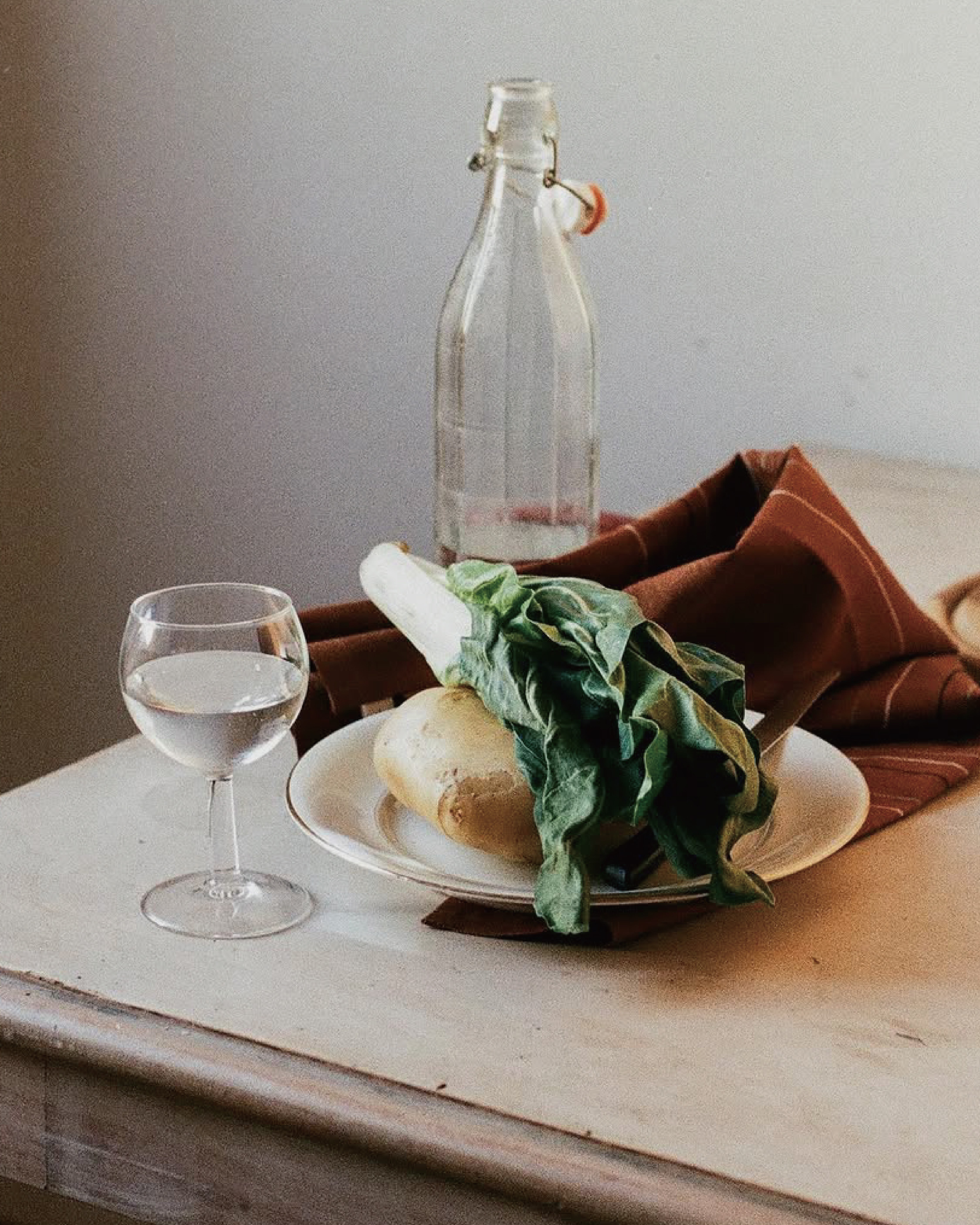 Chroma 亞麻餐巾＿胡桃棕影