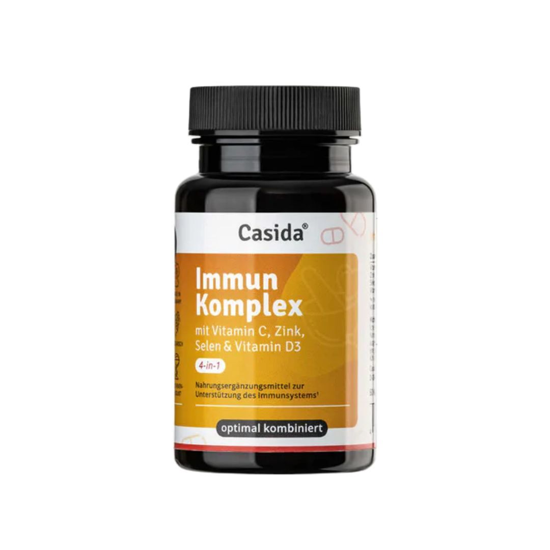 德國Casida 健康元素綜合膠囊 60粒 | 13 歲以上兒童適用 | 維C+D3+鋅 免疫複合物