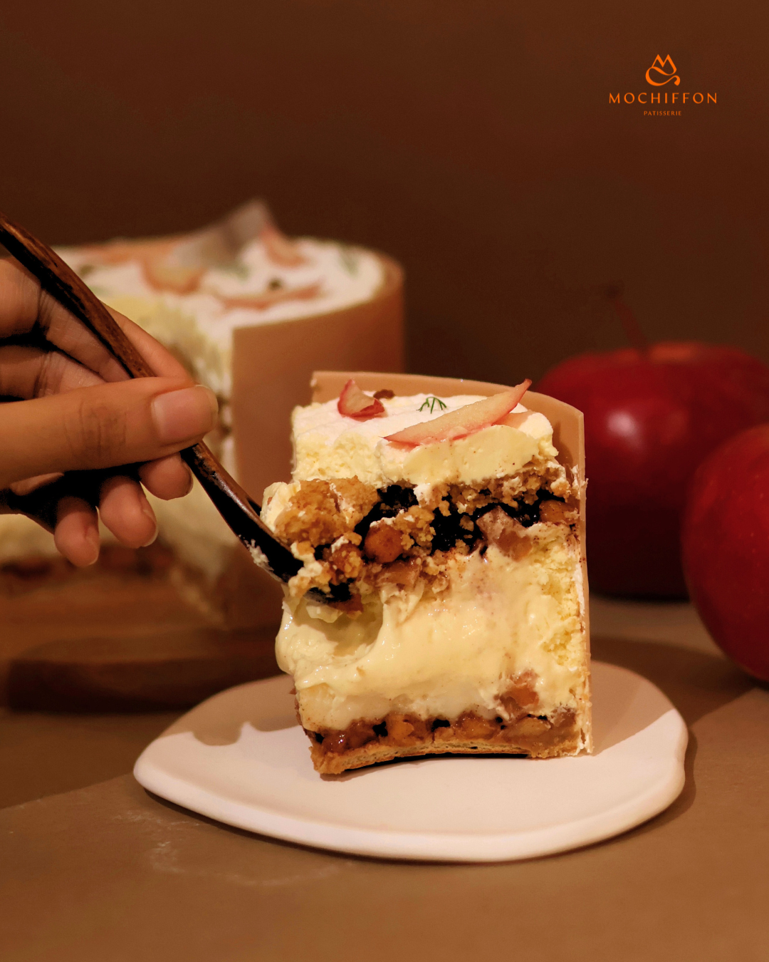 5 INCHES APPLE CRUMBLE CHEESECAKE