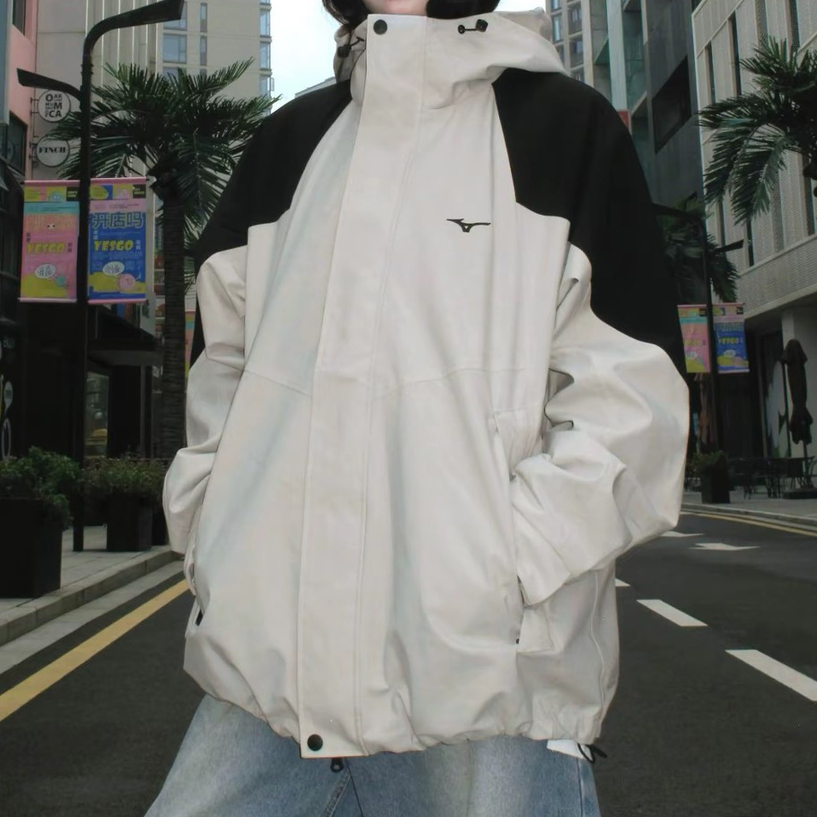 Mizuno 美津濃 ESSENTIAL 系列 毛絨內裡可拆 三合一 撞色 衝鋒衣 防風外套 K2CE46Y4