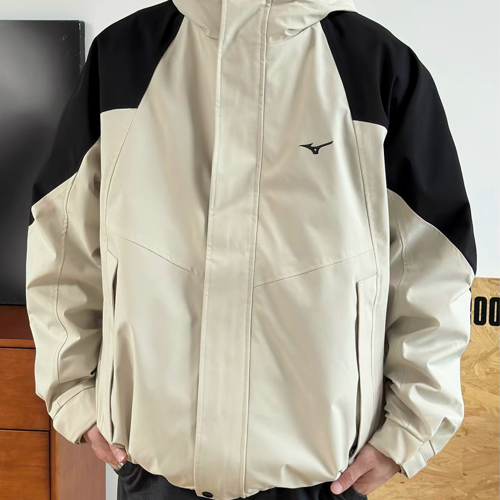 Mizuno 美津濃 ESSENTIAL 系列 毛絨內裡可拆 三合一 撞色 衝鋒衣 防風外套 K2CE46Y4