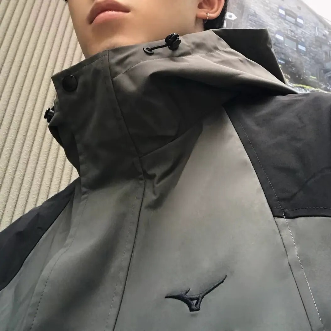 Mizuno 美津濃ESSENTIAL 系列毛絨內裡可拆三合一撞色衝鋒衣防風外套