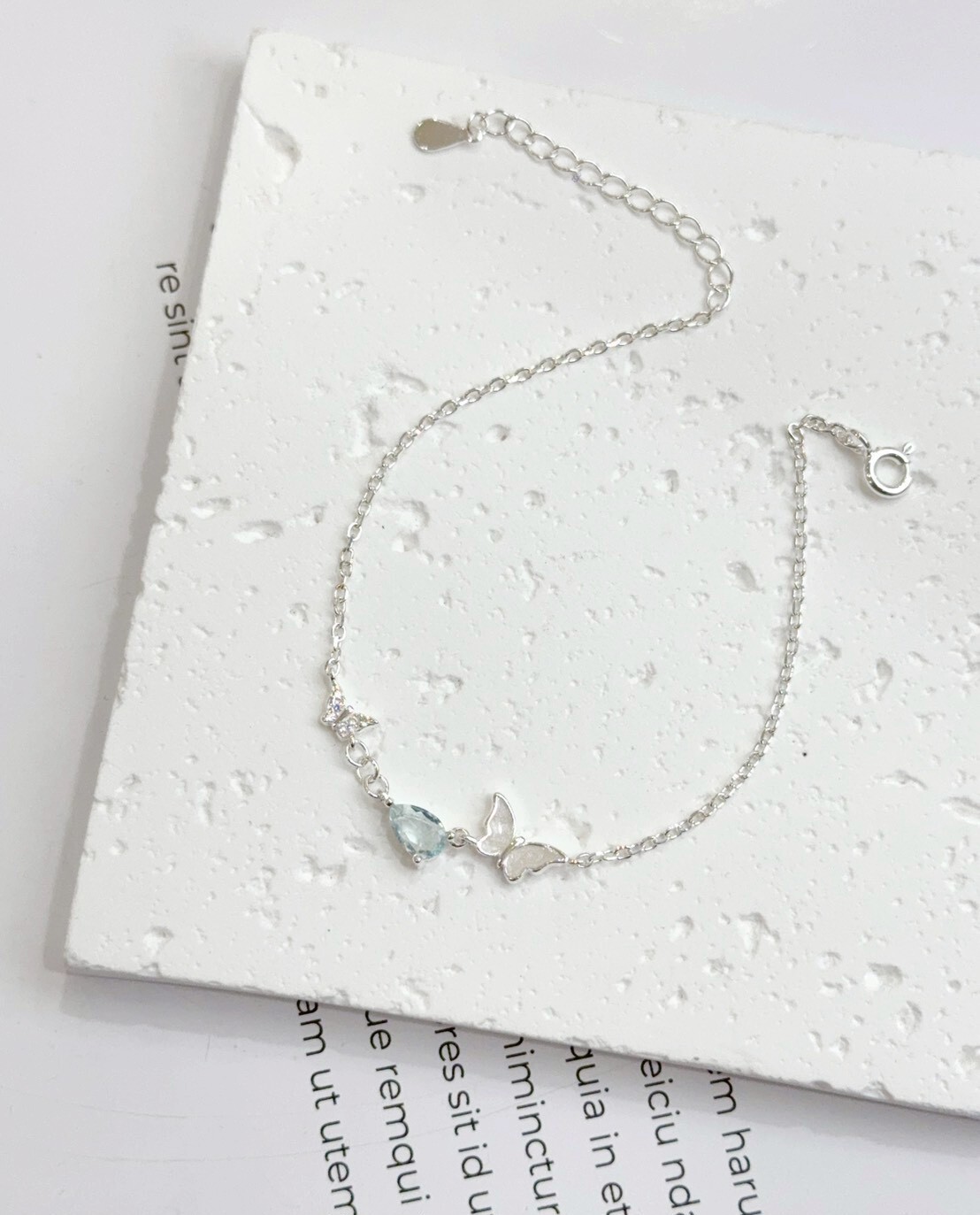 冰嶼蝴蝶純銀手鍊