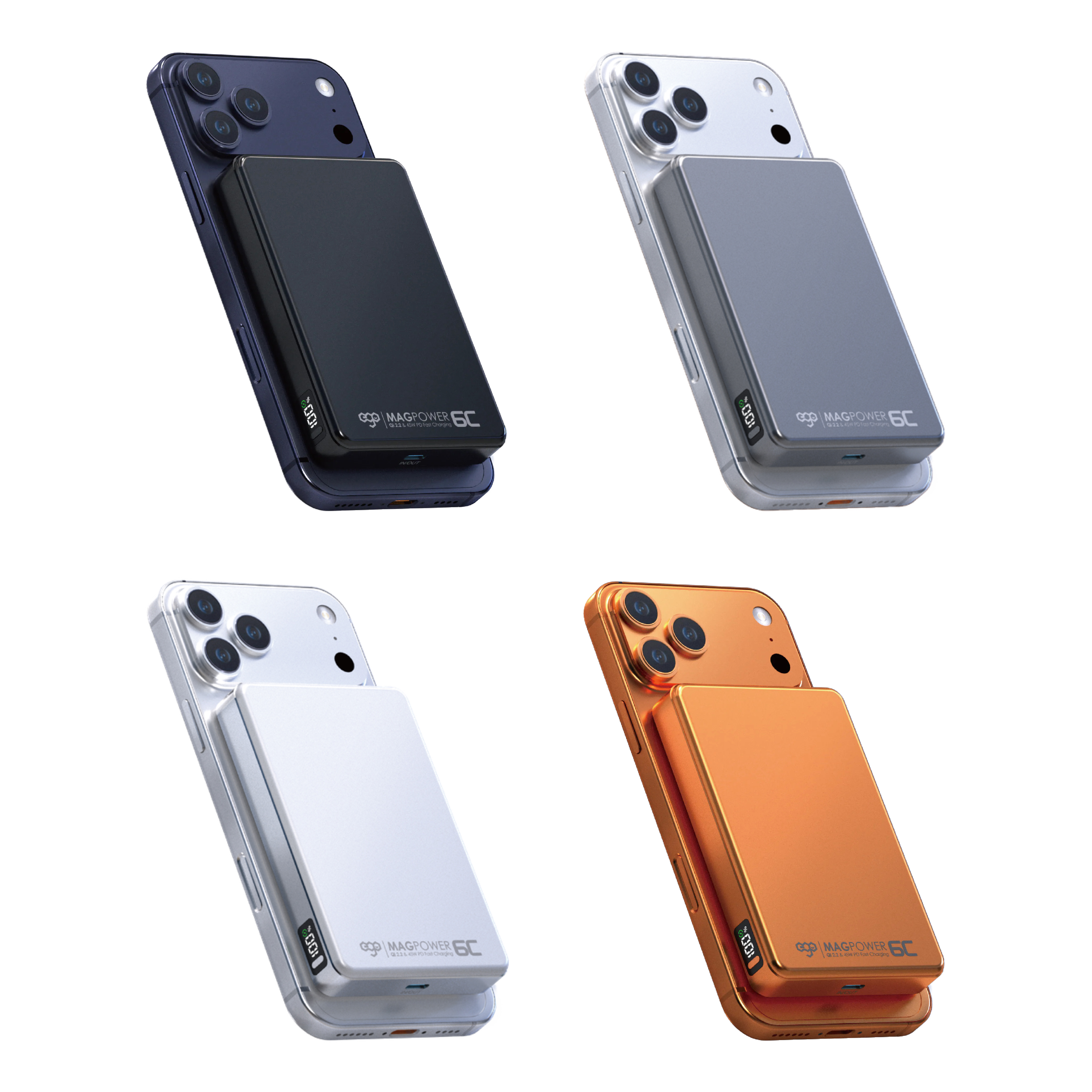 EGO MagPower 6C QI2.2 10000mAh 45W 磁吸外置充電器（CCC 認證）