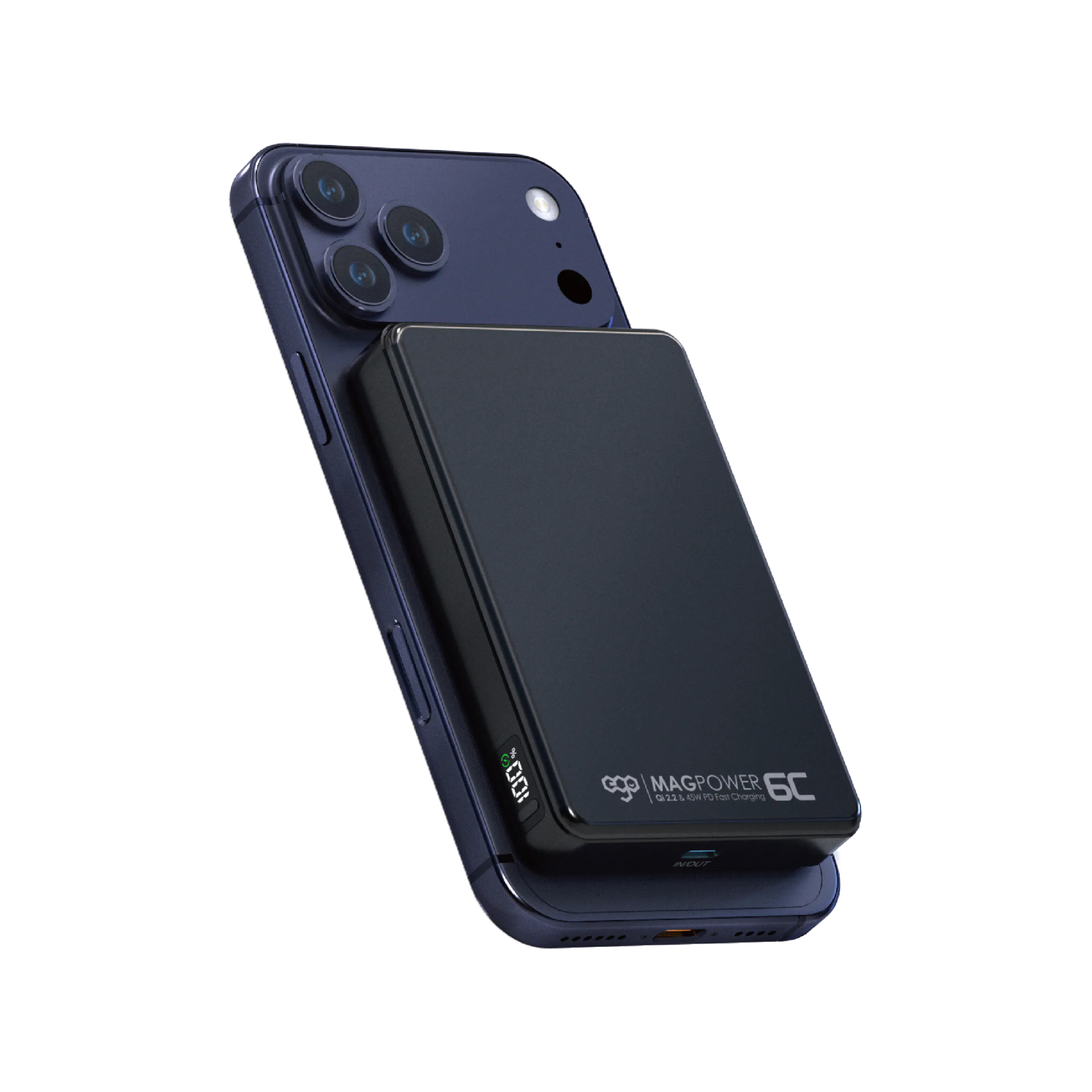 EGO MagPower 6C QI2.2 10000mAh 45W 磁吸外置充電器（CCC 認證）