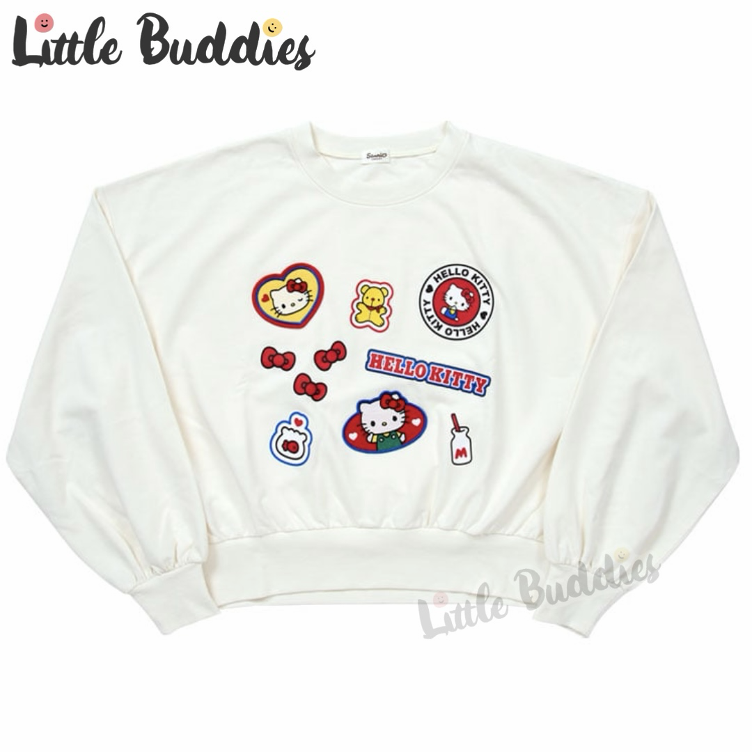 日本 Sarnio 印花燙章款長袖衛衣