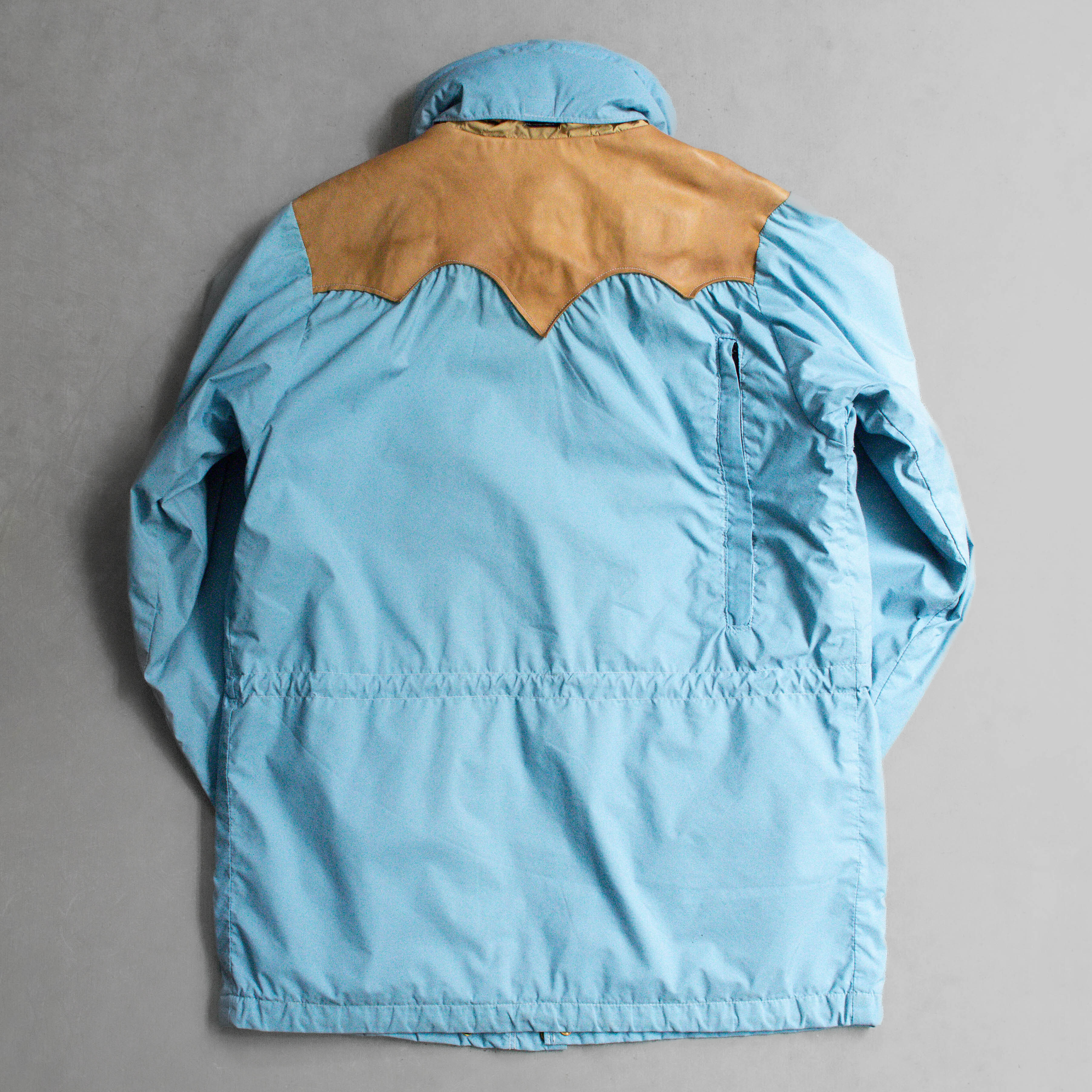 70S ROCKY MOUNTAIN GORE-TEX PARKA 美國製 皮革 約克 淺藍 登山 外套