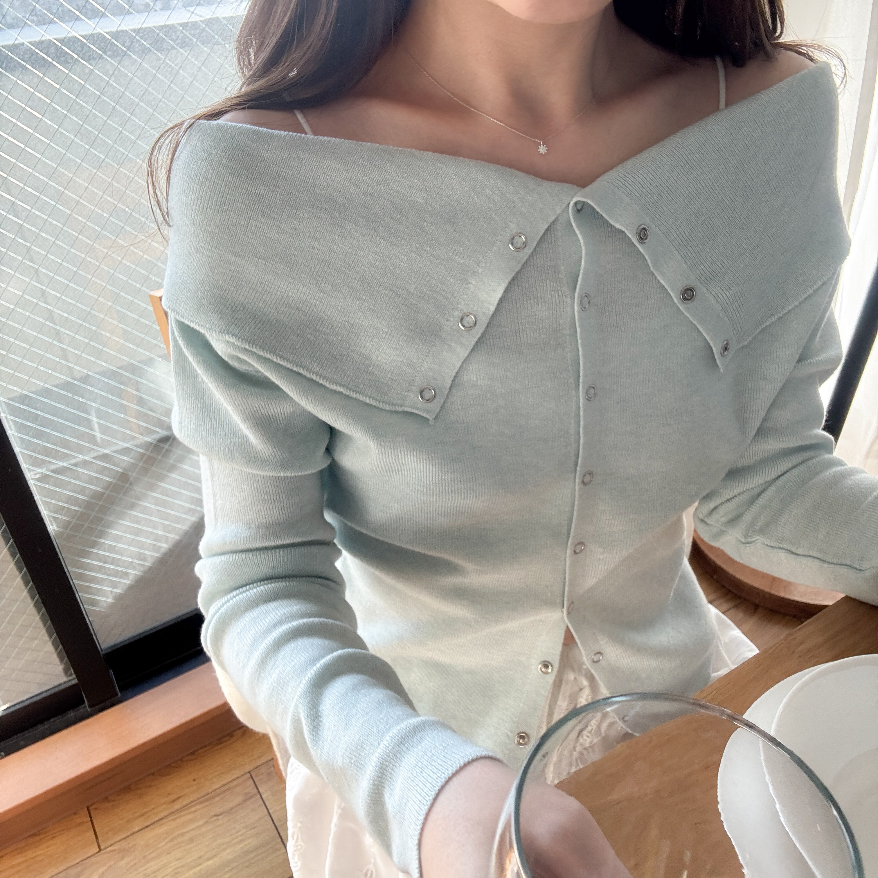 氣質一字反領top