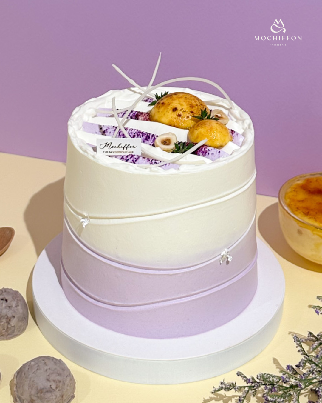4 INCHES TARO CRÈME BRÛLÈE