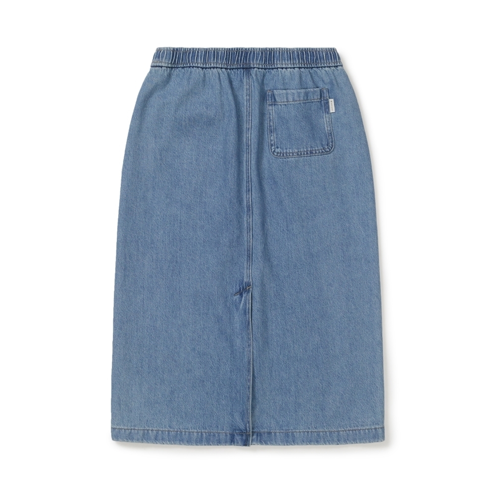 【SnowPeak 雪峰春季新品限時開團🔥 2/6 晚上12:00準時收單～】snow peak Denim Long Skirt 單寧 後開衩 牛仔 長裙 S26ZWFSK77