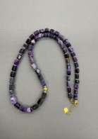 YY2735  丝绒紫项链