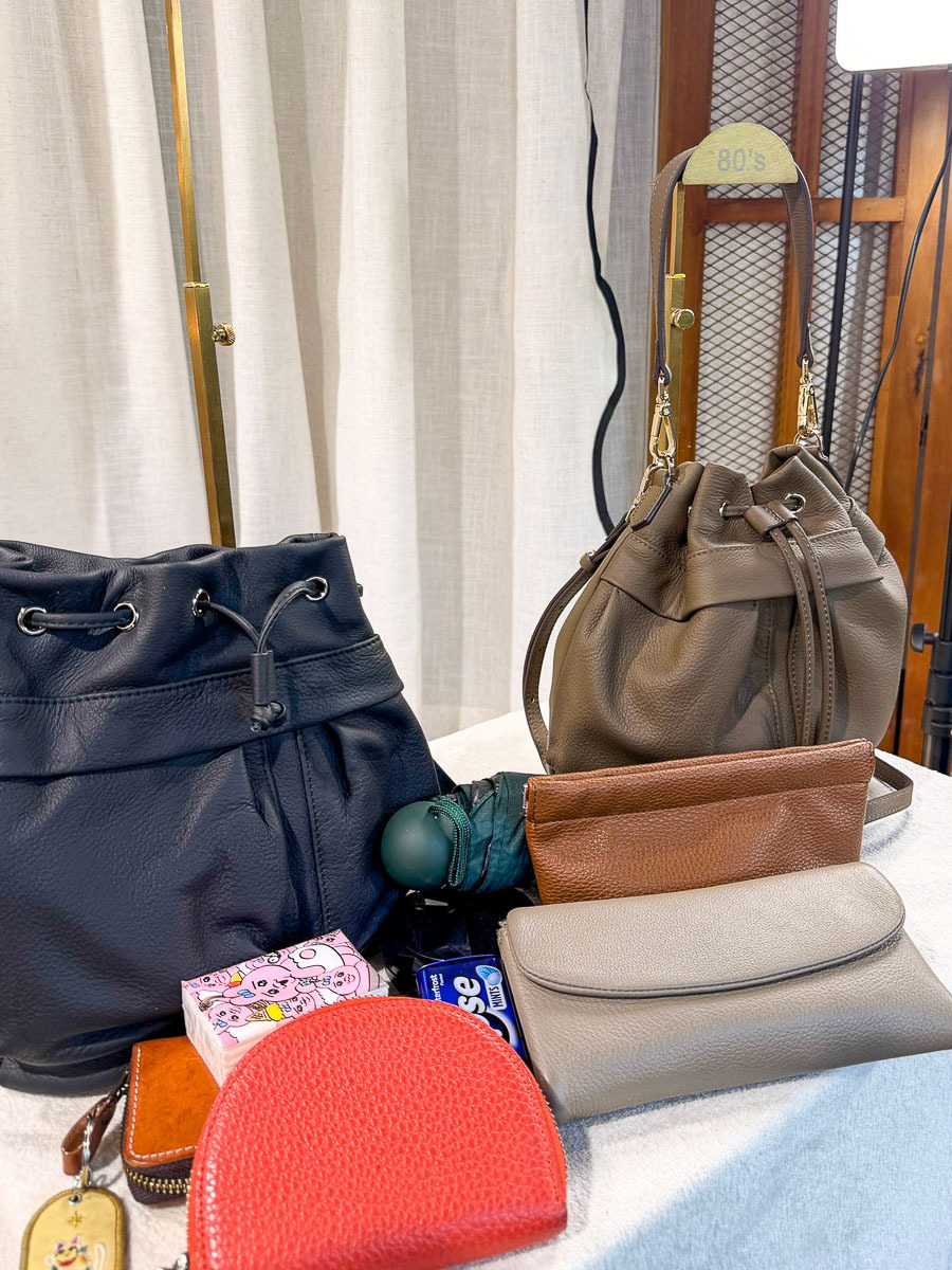 【新年優惠8折🔥】【本週新款】水桶形．荔枝紋 真皮袋【不設退換】