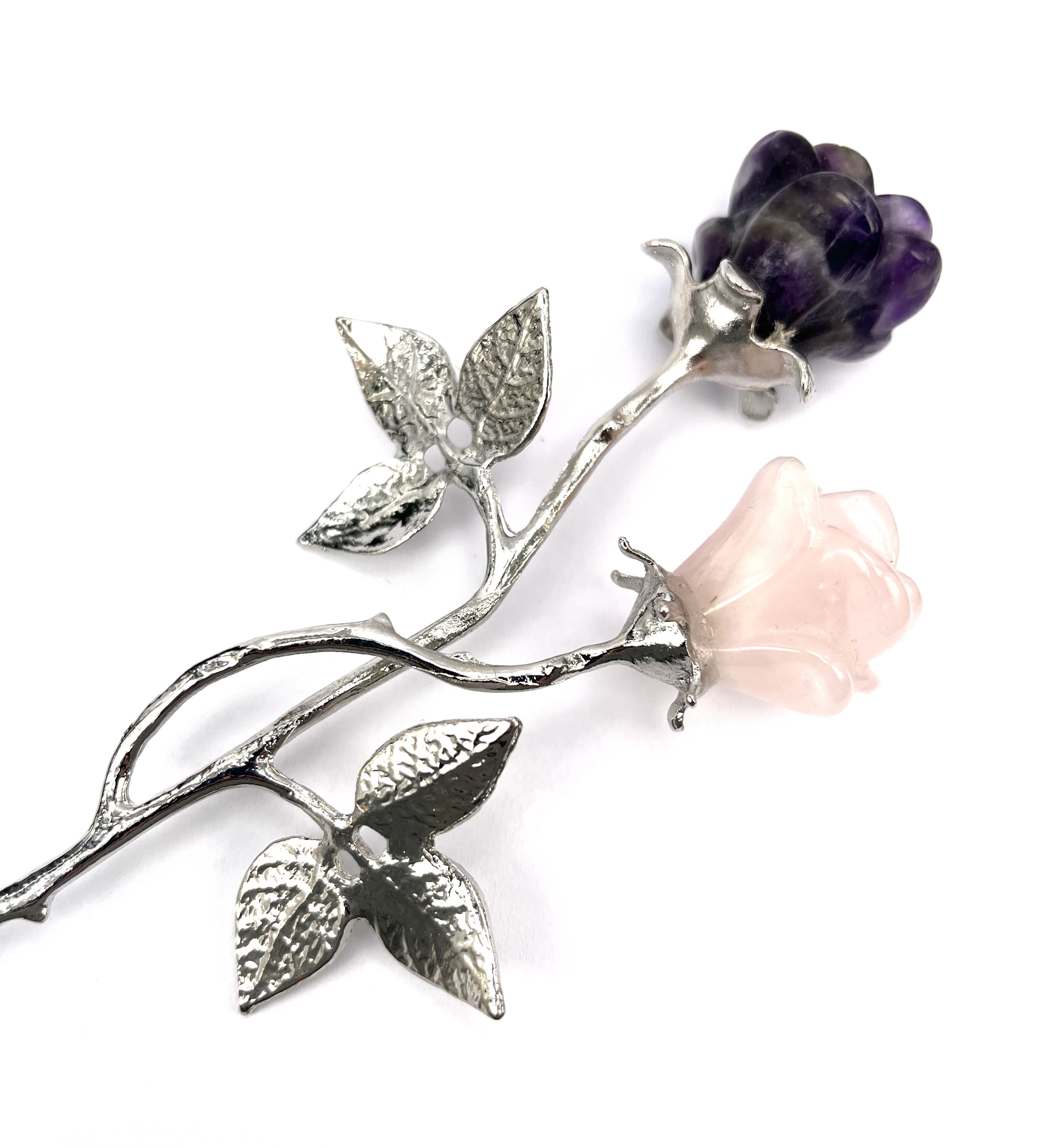 (現貨) 阿芙蘿黛蒂紫粉晶玫瑰花