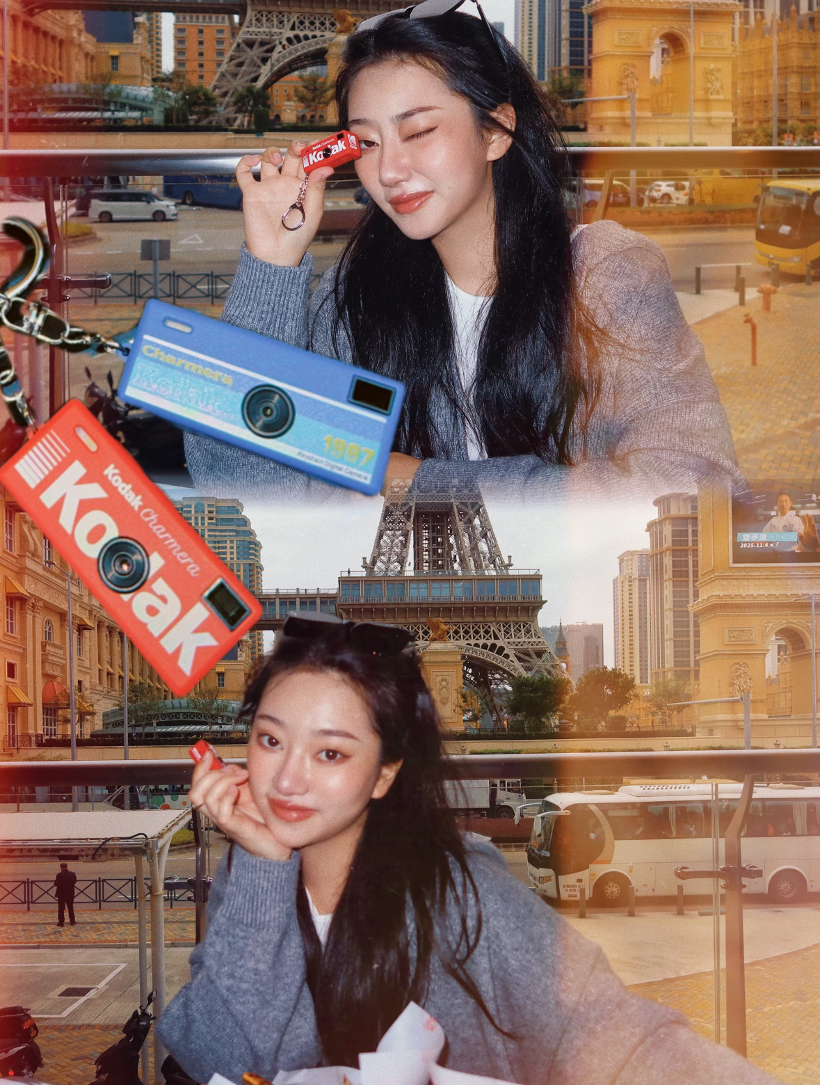 代購-柯達Kodak Charmera 迷你數位相機鑰匙圈盲盒 (共有七種不同的復古風格，款式隨機出貨)