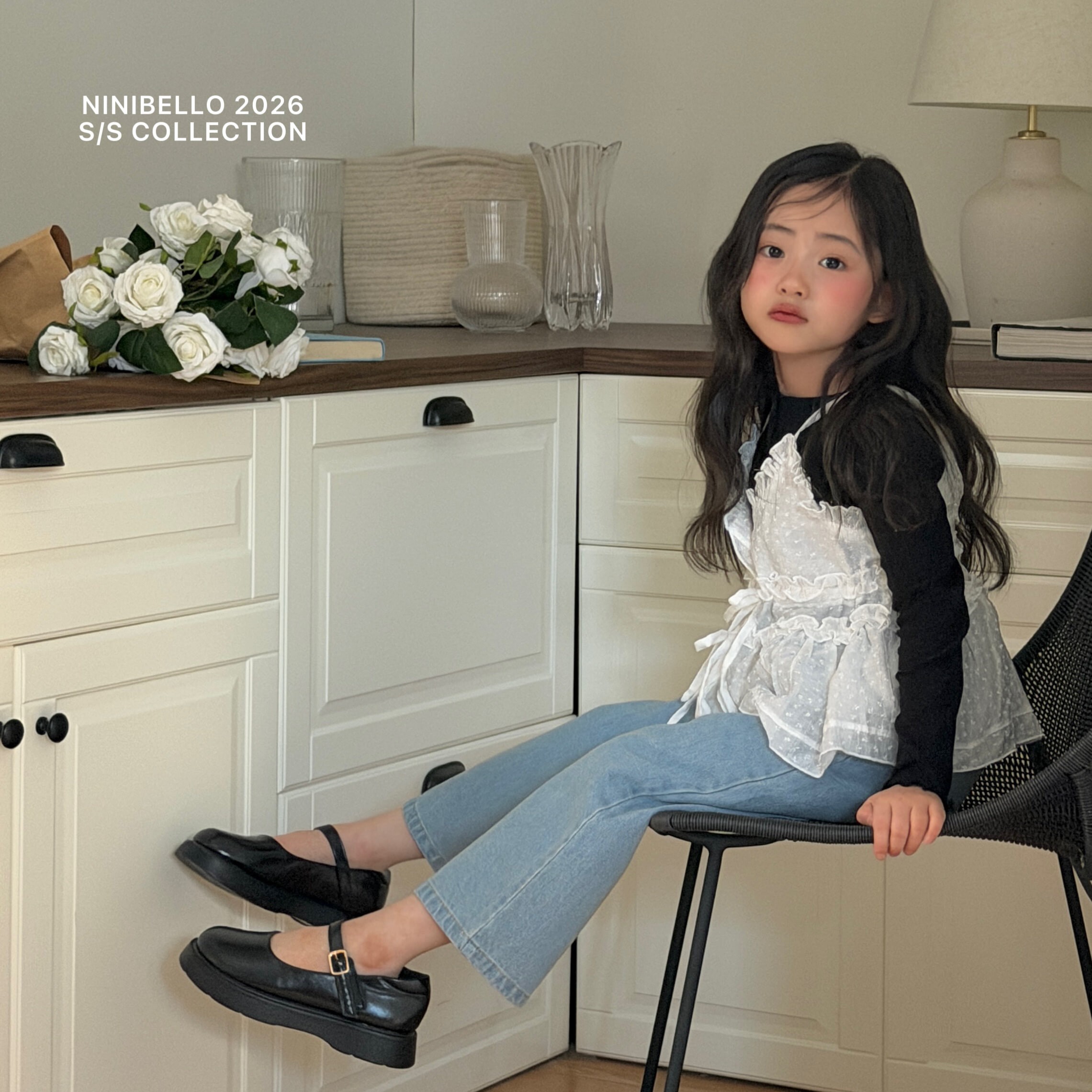 90-130 復古刷色直筒牛仔褲 2色