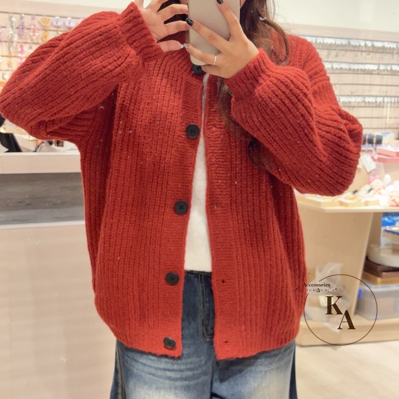 厚磅針織大版型毛衣