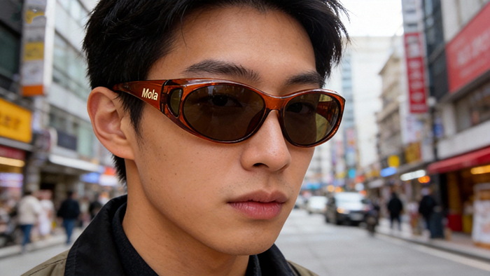 小臉近視首選 | MOLA 摩拉 3620Scb 偏光太陽套鏡 - 專為 12-14 歲青少年設計