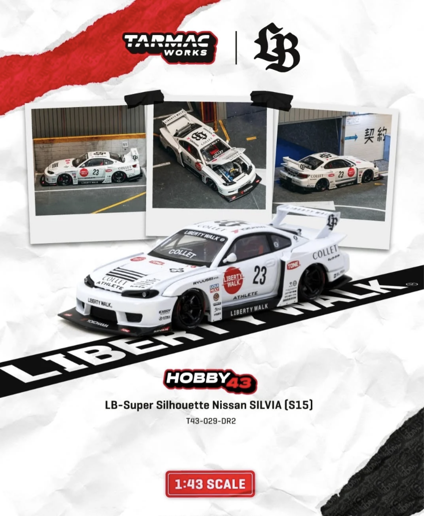 預訂 Pre Order - Tarmac Works LB-Super Silhouette Nissan SILVIA (S15) Drift 2025