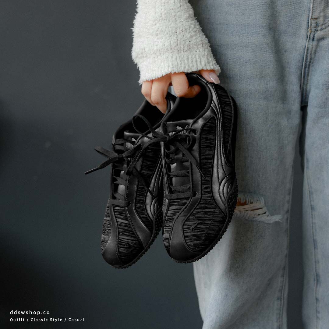 "代購" PUMA Bella V2 Lustrous 黑灰色 黑色拼接 緞面 復古德訓鞋 406092-02