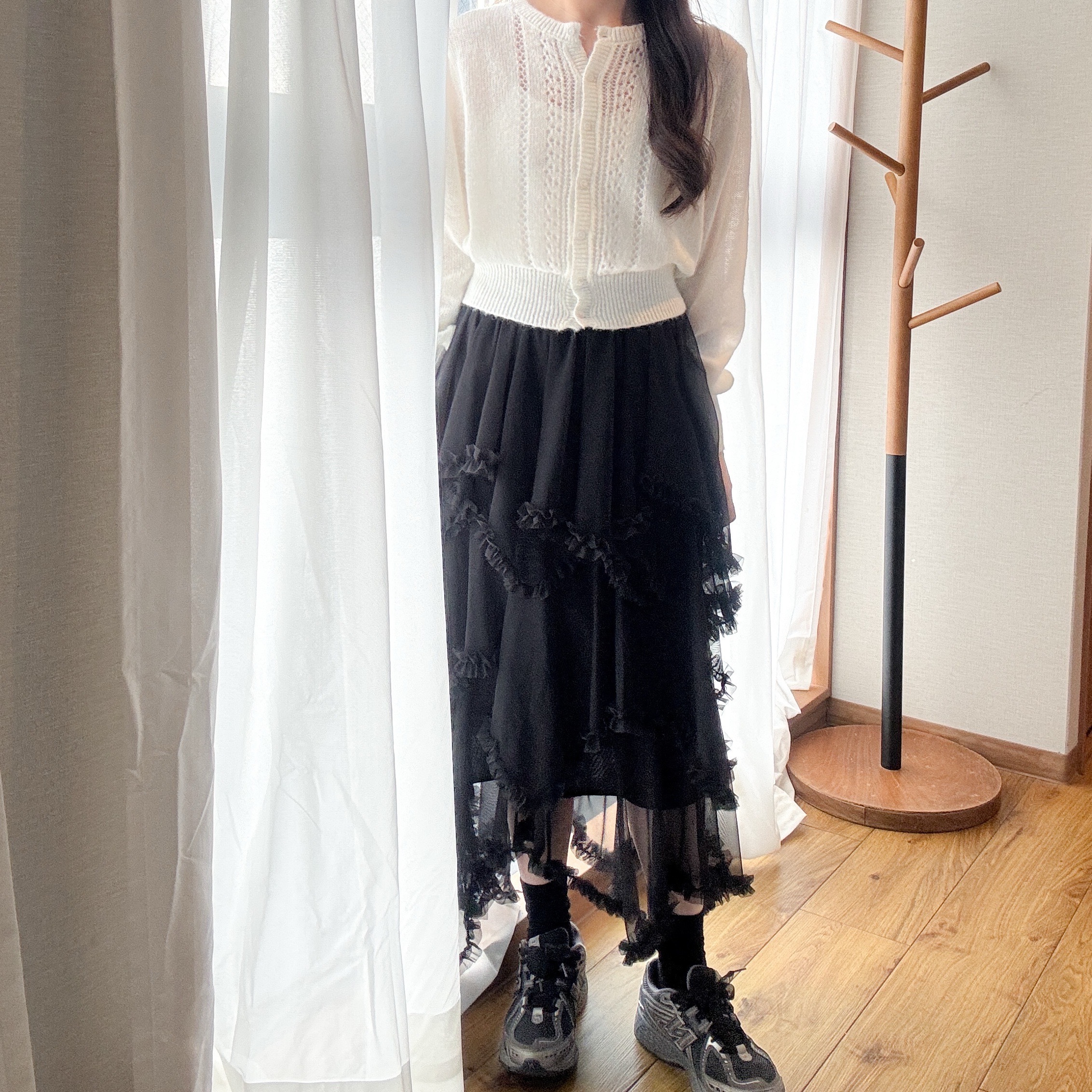 雪紡ruffles蛋糕裙