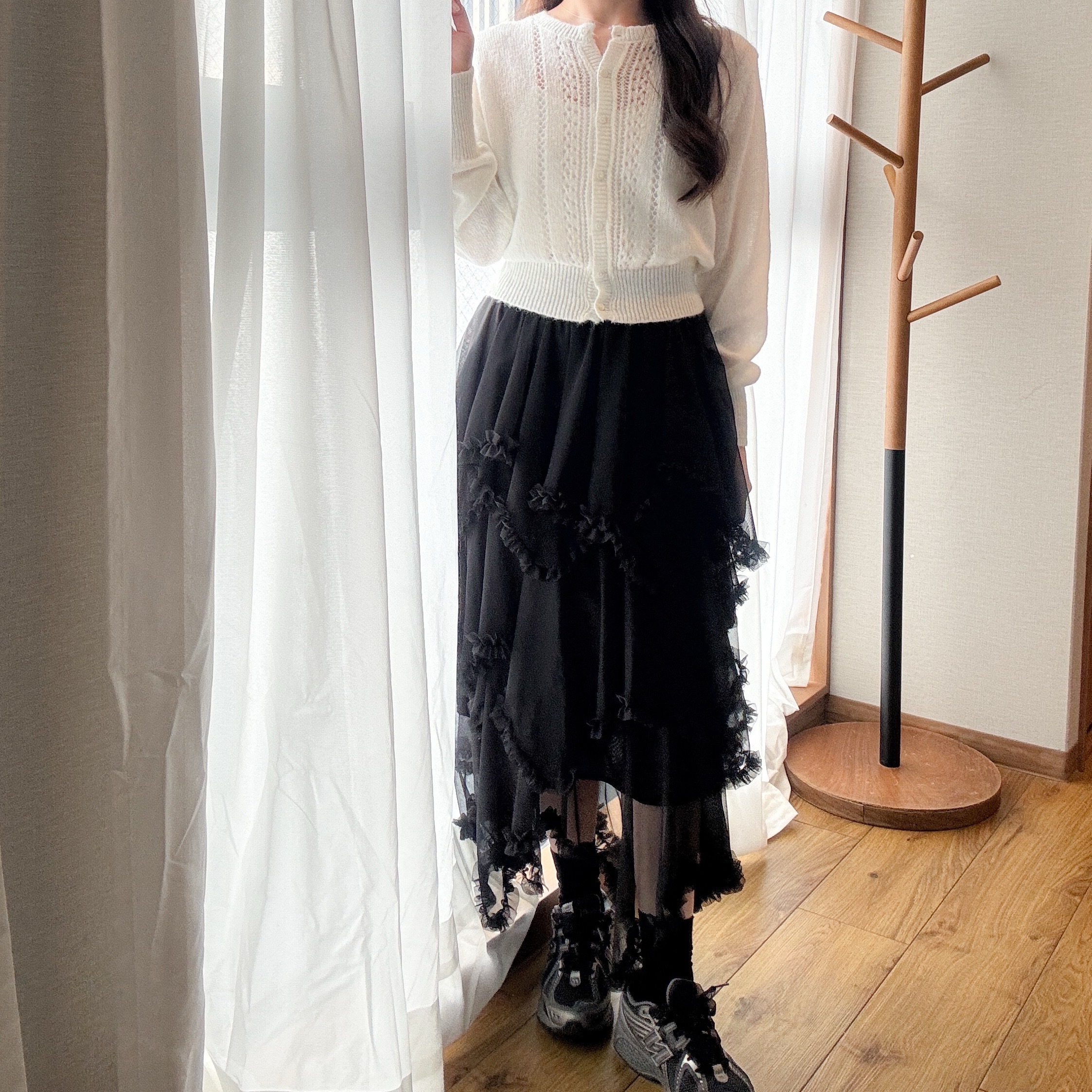 雪紡ruffles蛋糕裙