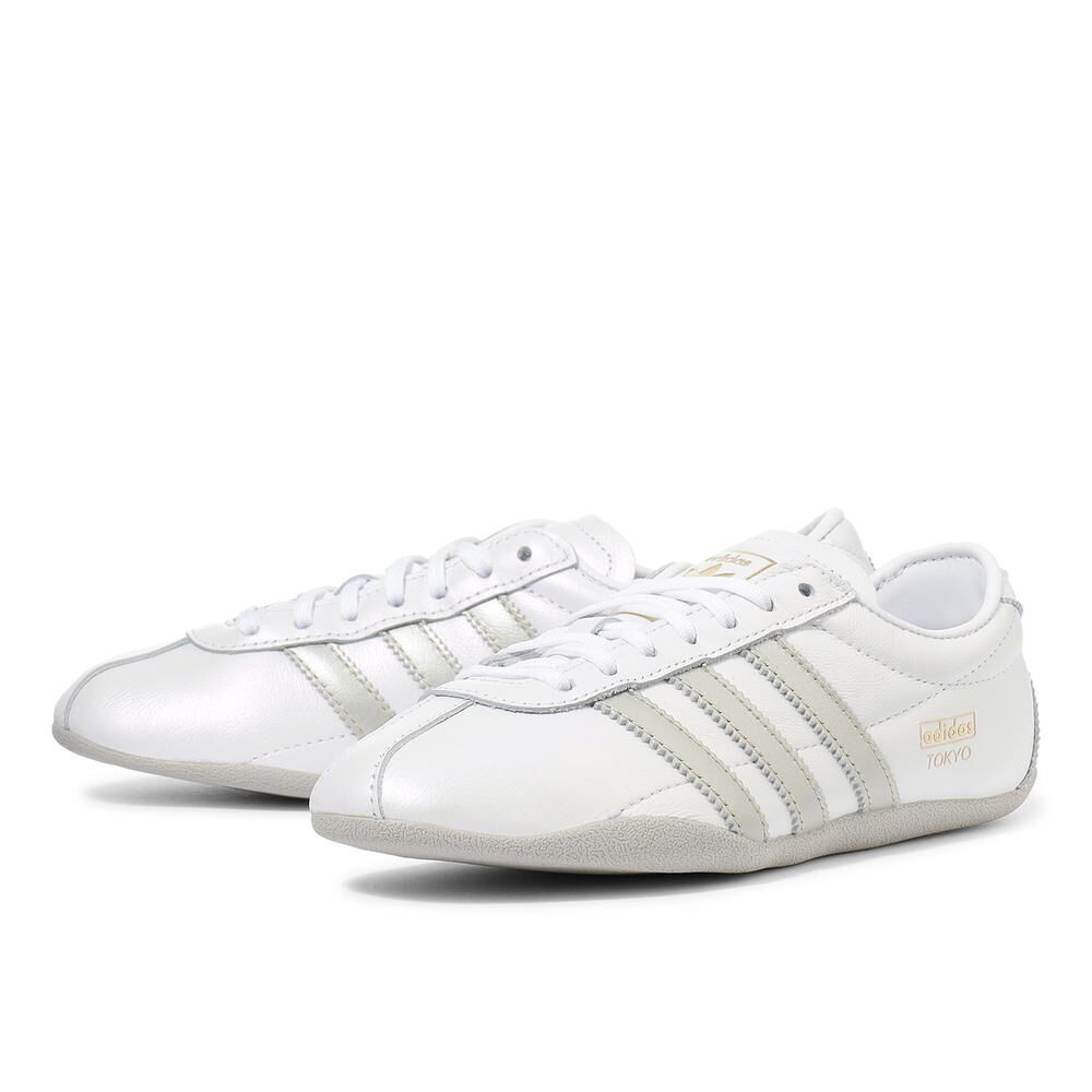 Adidas Originals Tokyo 日本新款 東京 白銀 銀色 皮革 生膠 薄底 復古鞋 KH8934