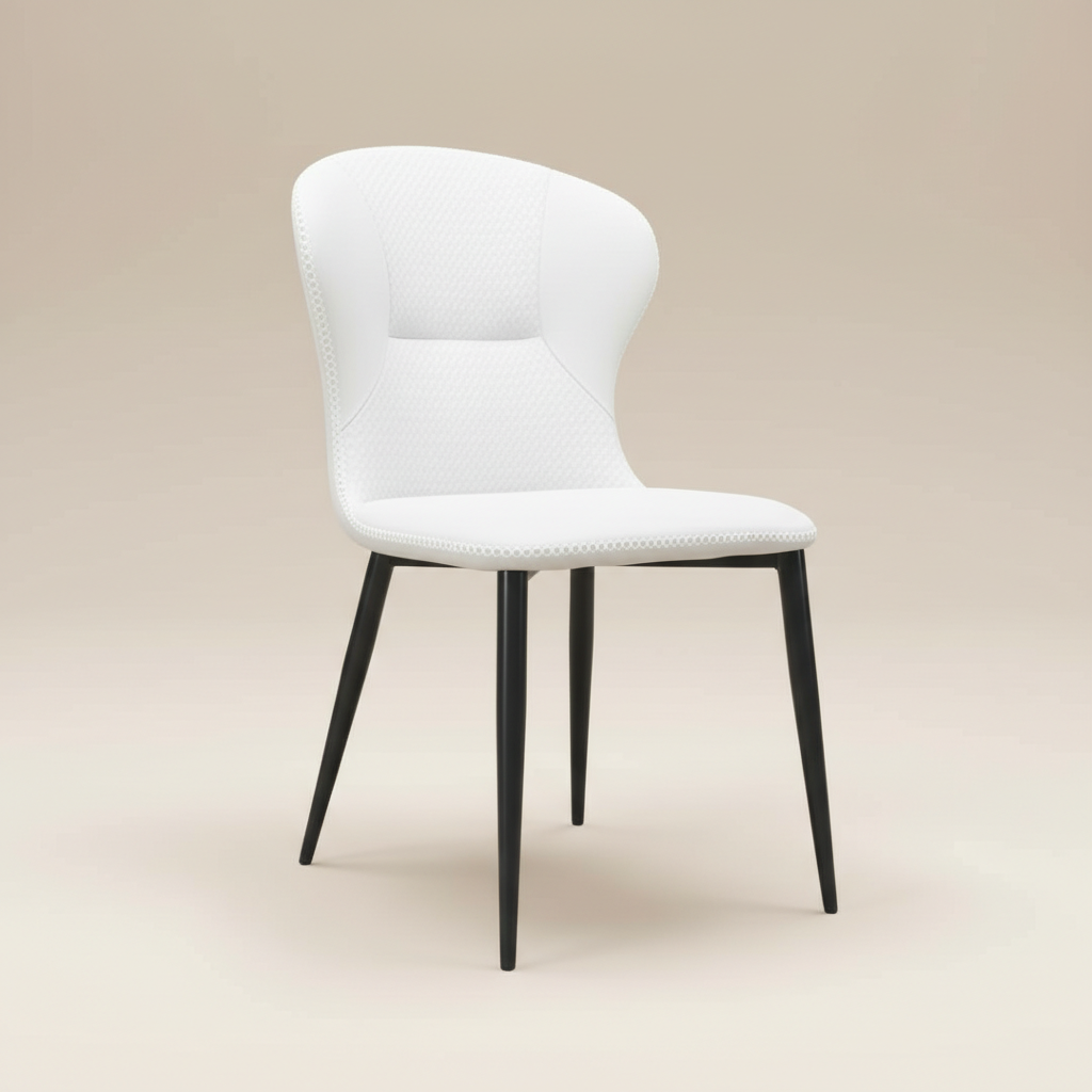 萊恩︱菱格網紋︱時尚高背餐椅