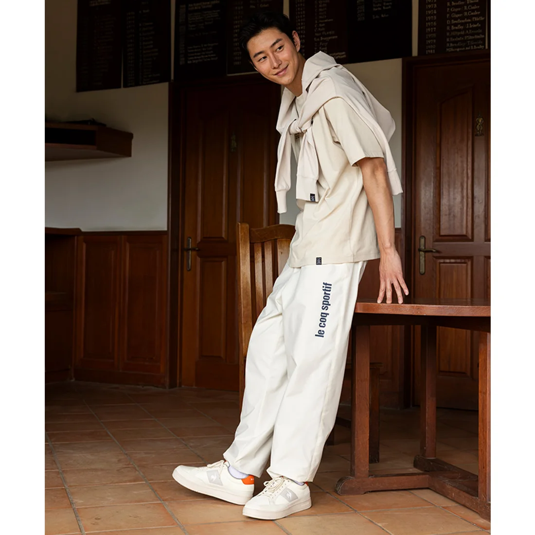 Le Coq Sportif - 男裝 Wind pants with mesh lining 長褲 LU5FPZ31M