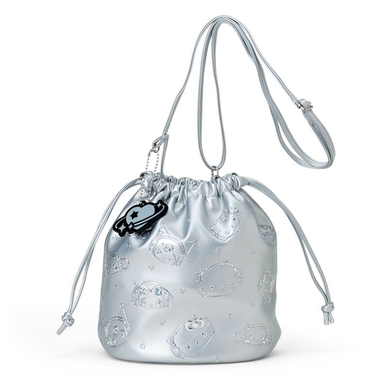 日本 Sanrio 心跳星球系列 - PU皮斜揹束繩袋