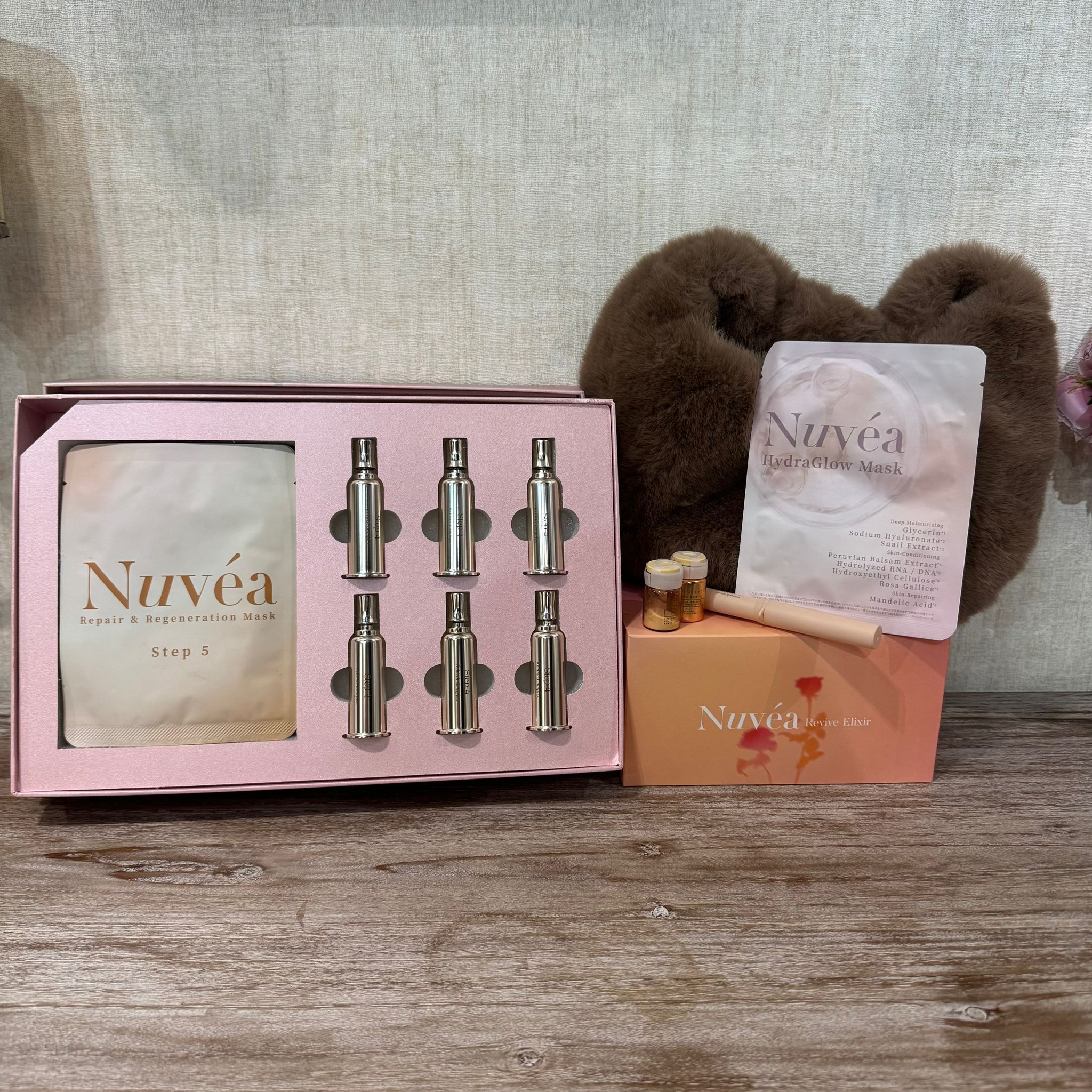 FAC-KKG0129-019 Nuvea 元生露時光逆轉精華飲 1盒30支+DermaRebirth肌膚重生醫美套裝(送 Nuvea Trial Kit 1套) (A10)