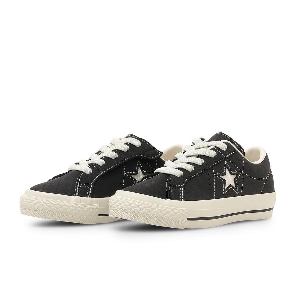 Converse One Star Easyon 日本限定 黑白 黑色 魔鬼氈 帆布 童鞋 37303871