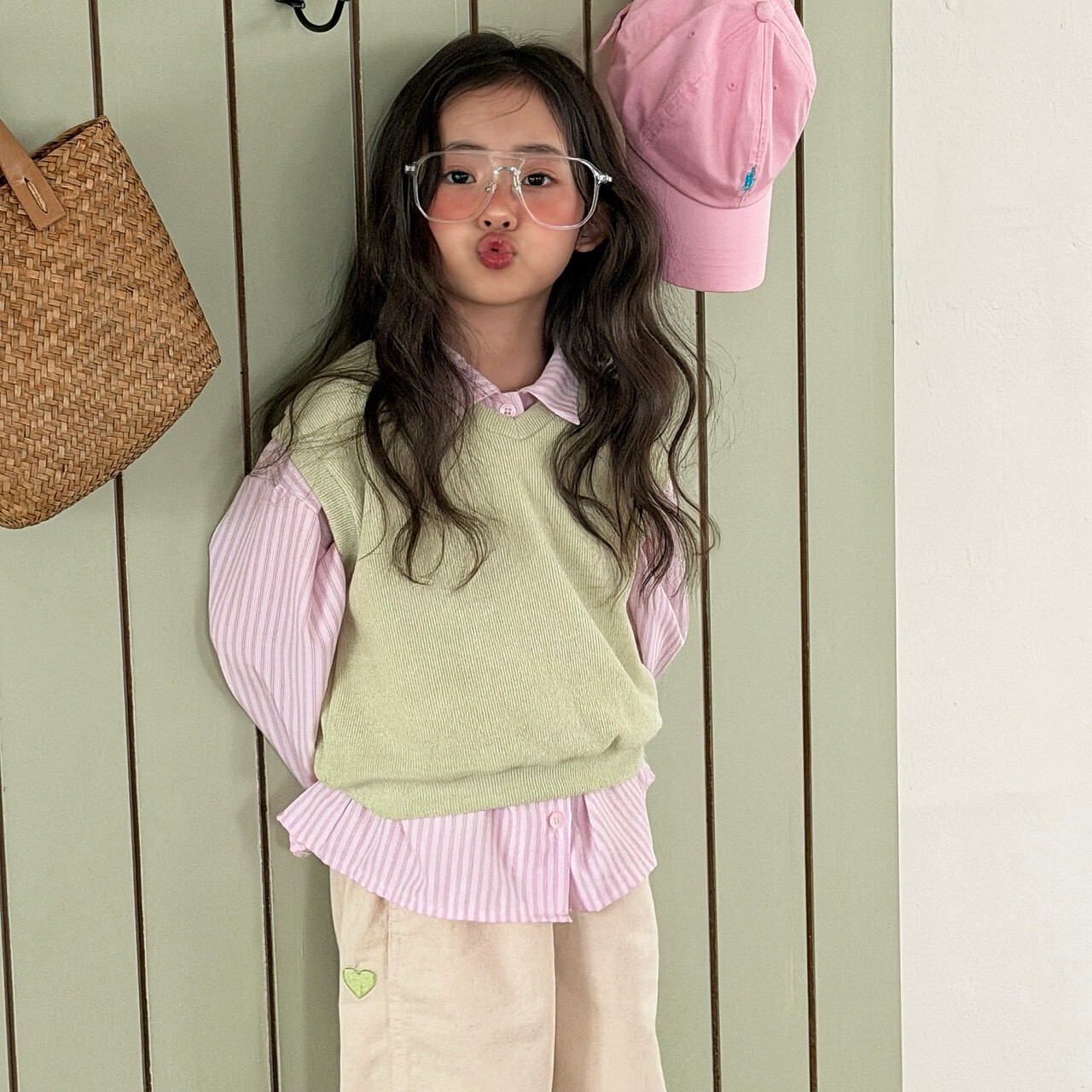 90-130 百搭V領背心 4色