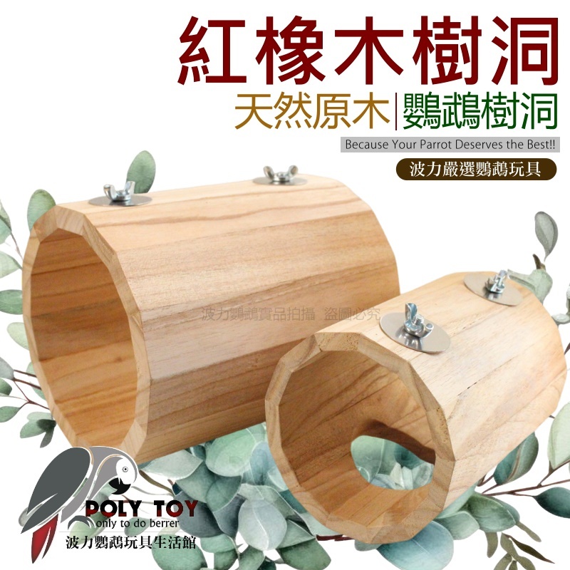 紅橡木樹洞 天然原木 鸚鵡樹洞 鸚鵡玩具 益智玩具 鸚鵡睡窩 波力鸚鵡玩具生活館