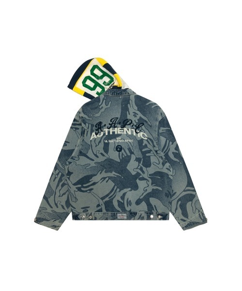 【AAPE】0130發售新品 AAPE HOODIE DENIM JACKET(detachable)