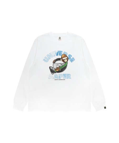 【AAPE】0130發售新品 AAPER "ALFA & PLANET" LONG SLEEVE TEE