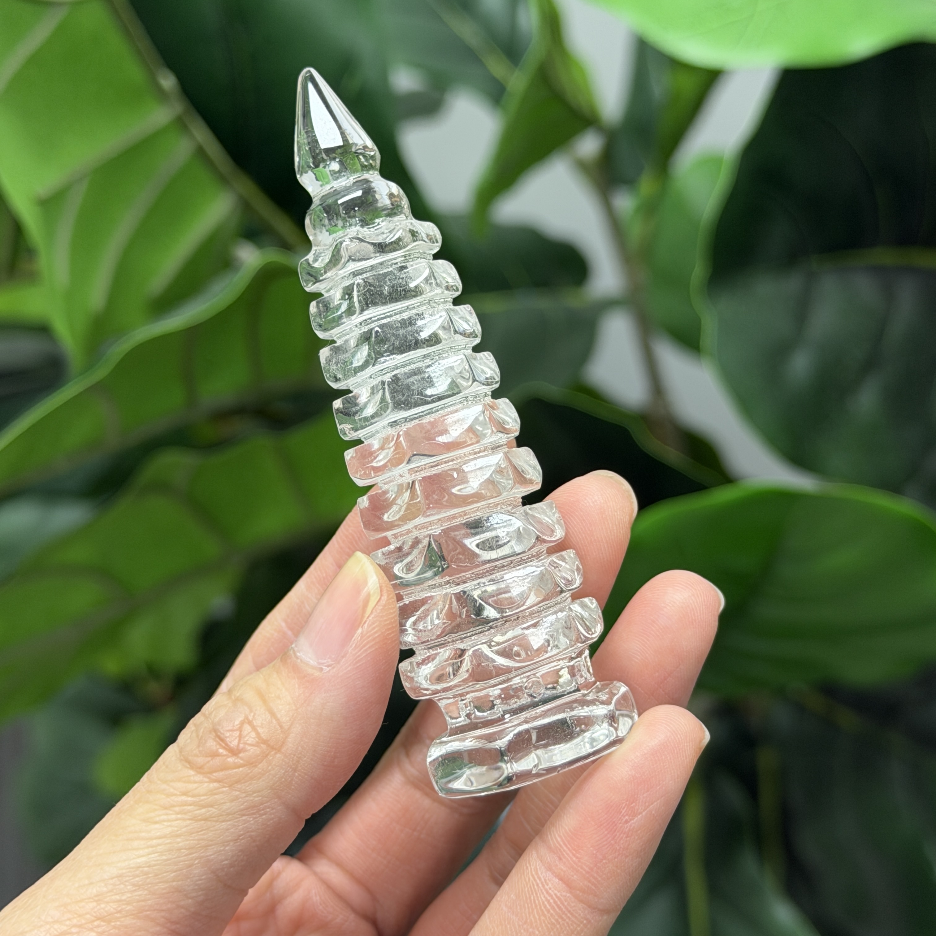 白水晶文昌塔 9cm WQ1658