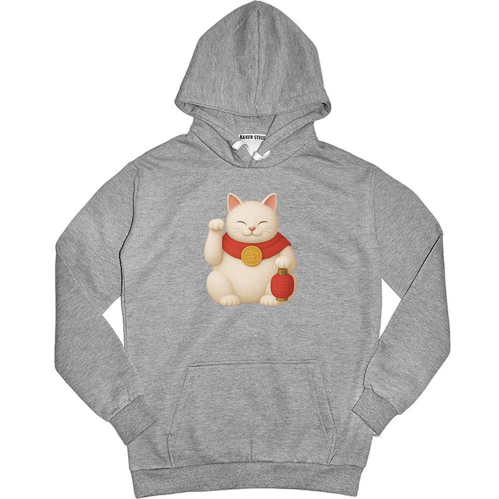 今西寺 開運招財貓 聯名Ｔ 高磅數長袖帽T