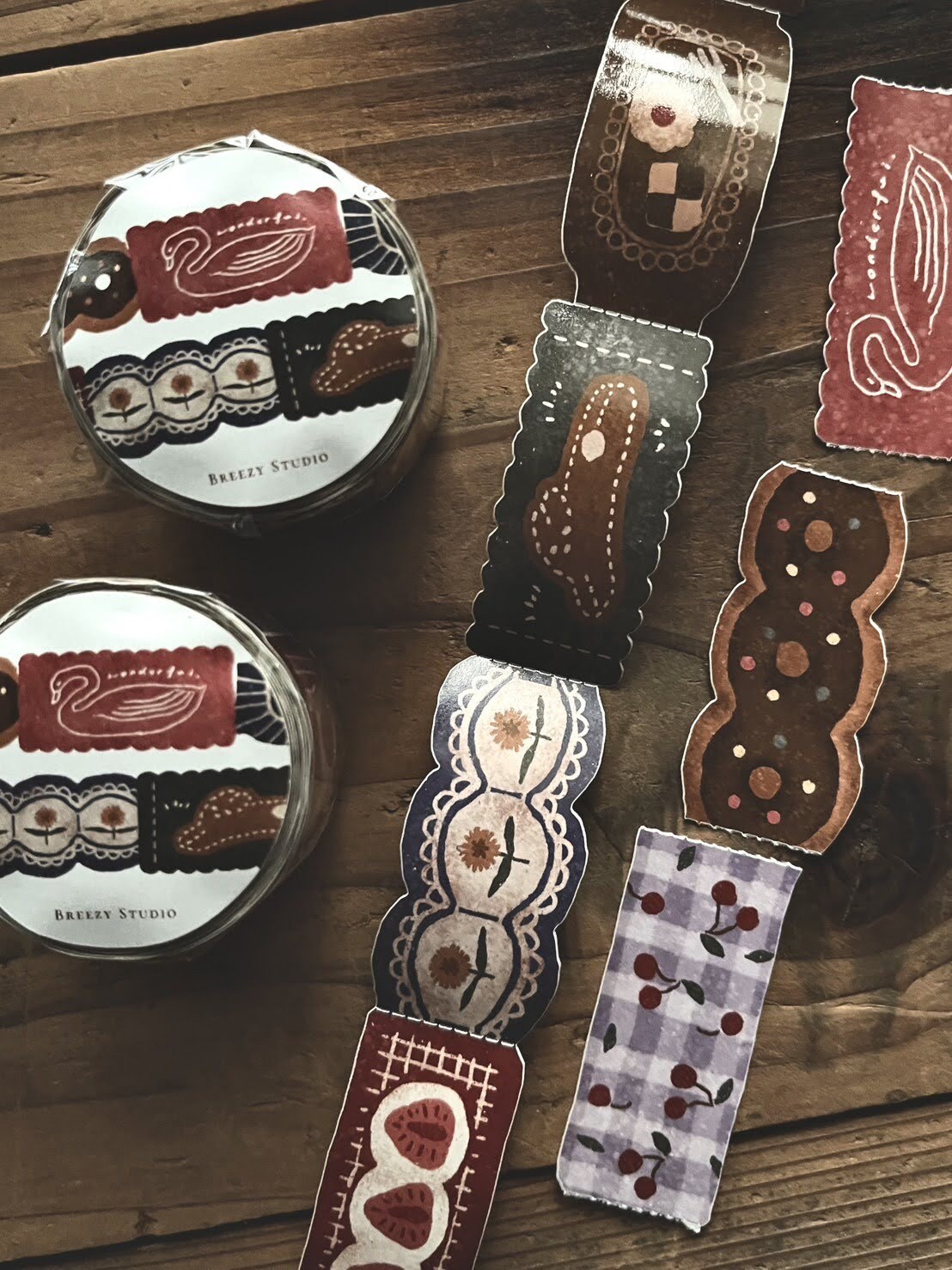 微瘋畫室．布標 2.5cm造型模造紙膠帶 <整捲/分裝>