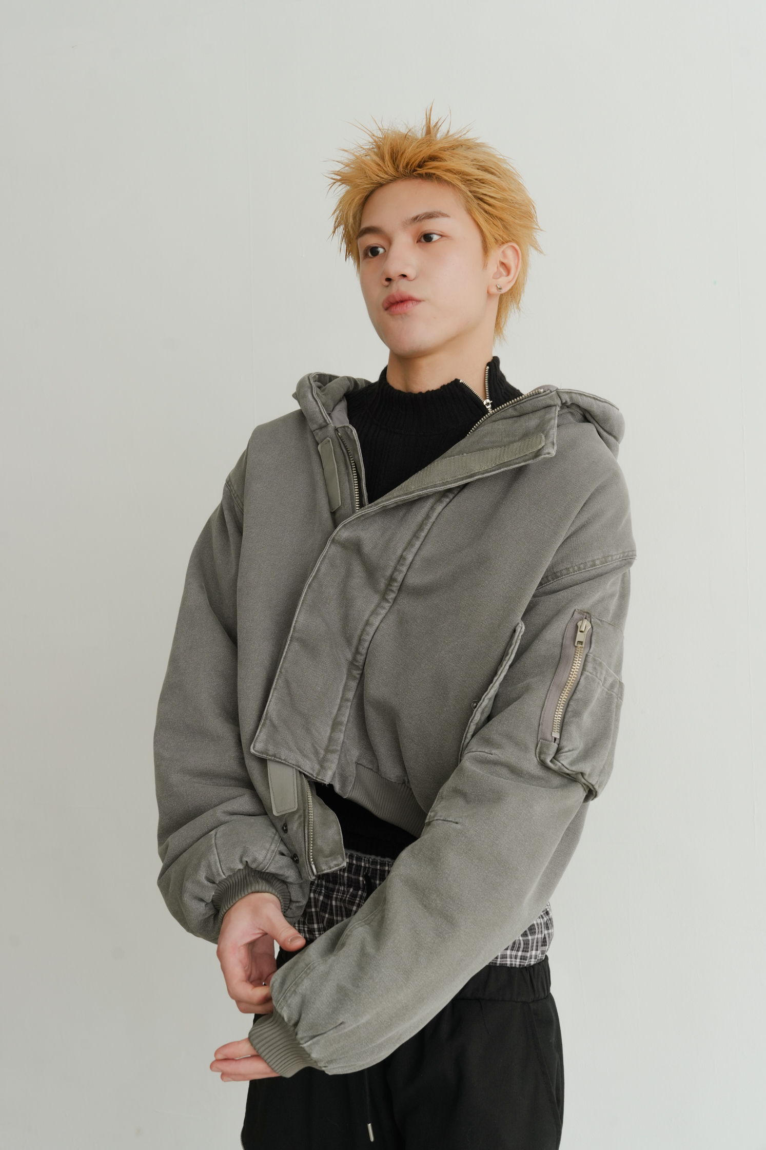 Houston Crop MA-1 Hood Jumper #外套