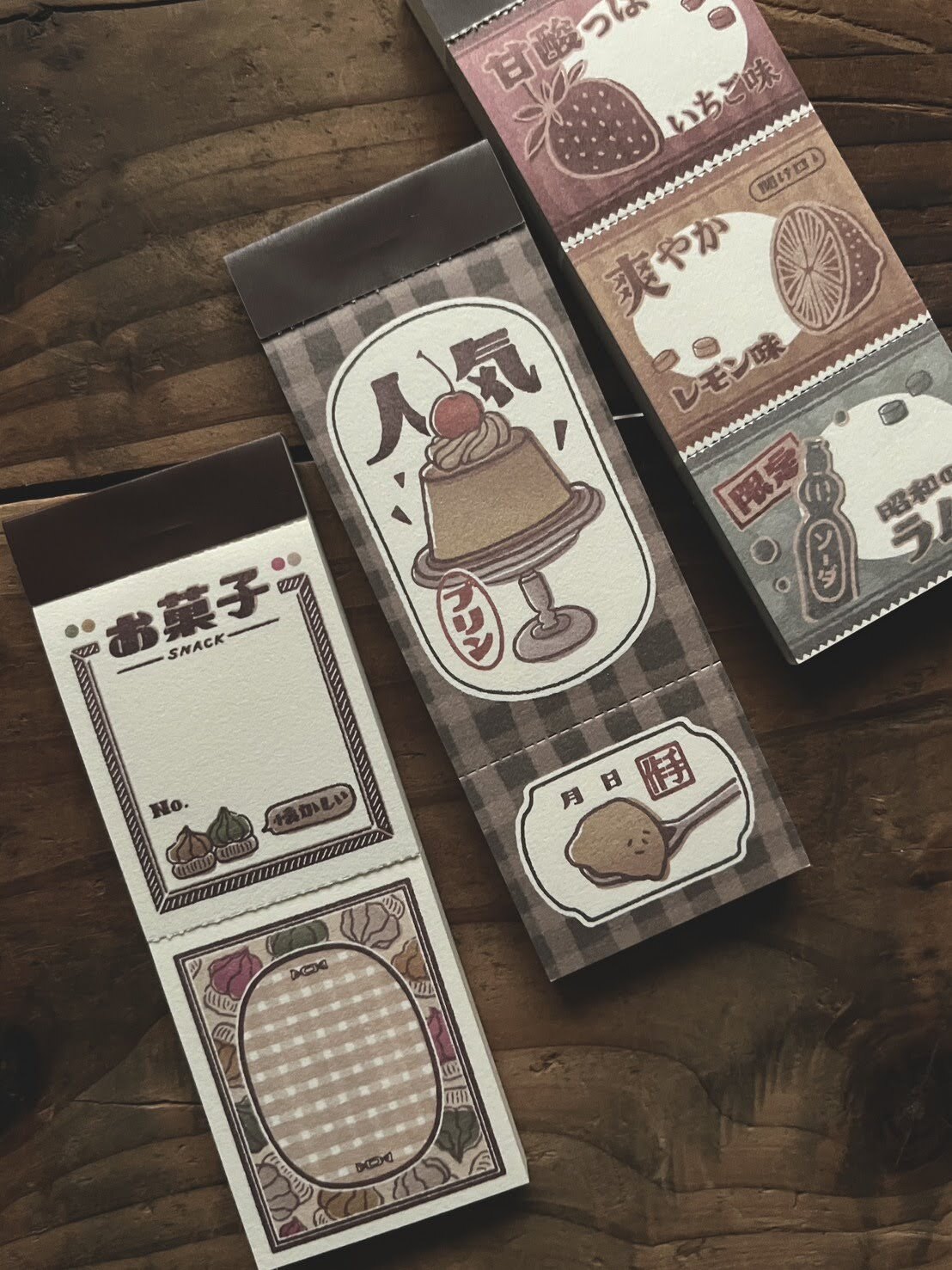 微瘋畫室．お菓子/布丁/果物の飴 便箋本 <整本/綜合分裝>