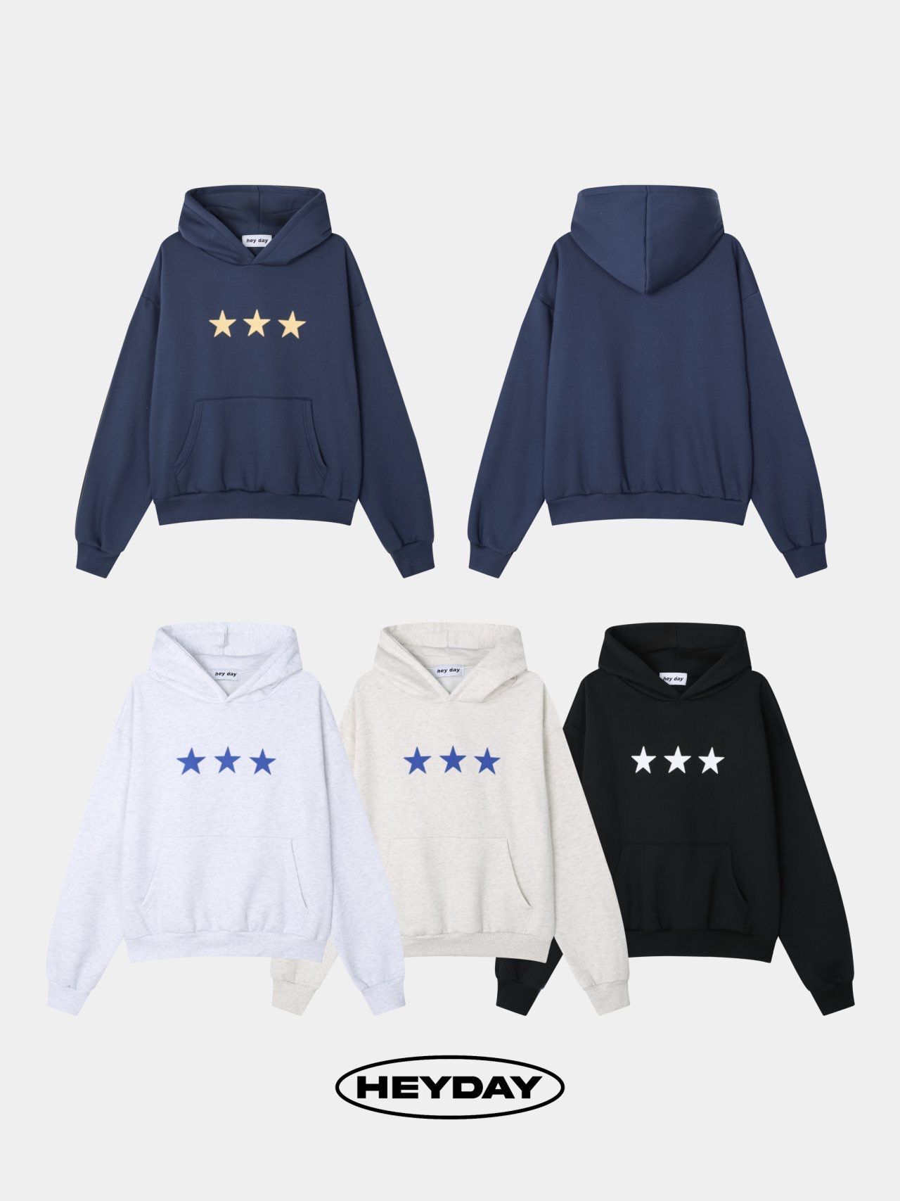 星星圖案連帽衛衣 HEYDAY-016T