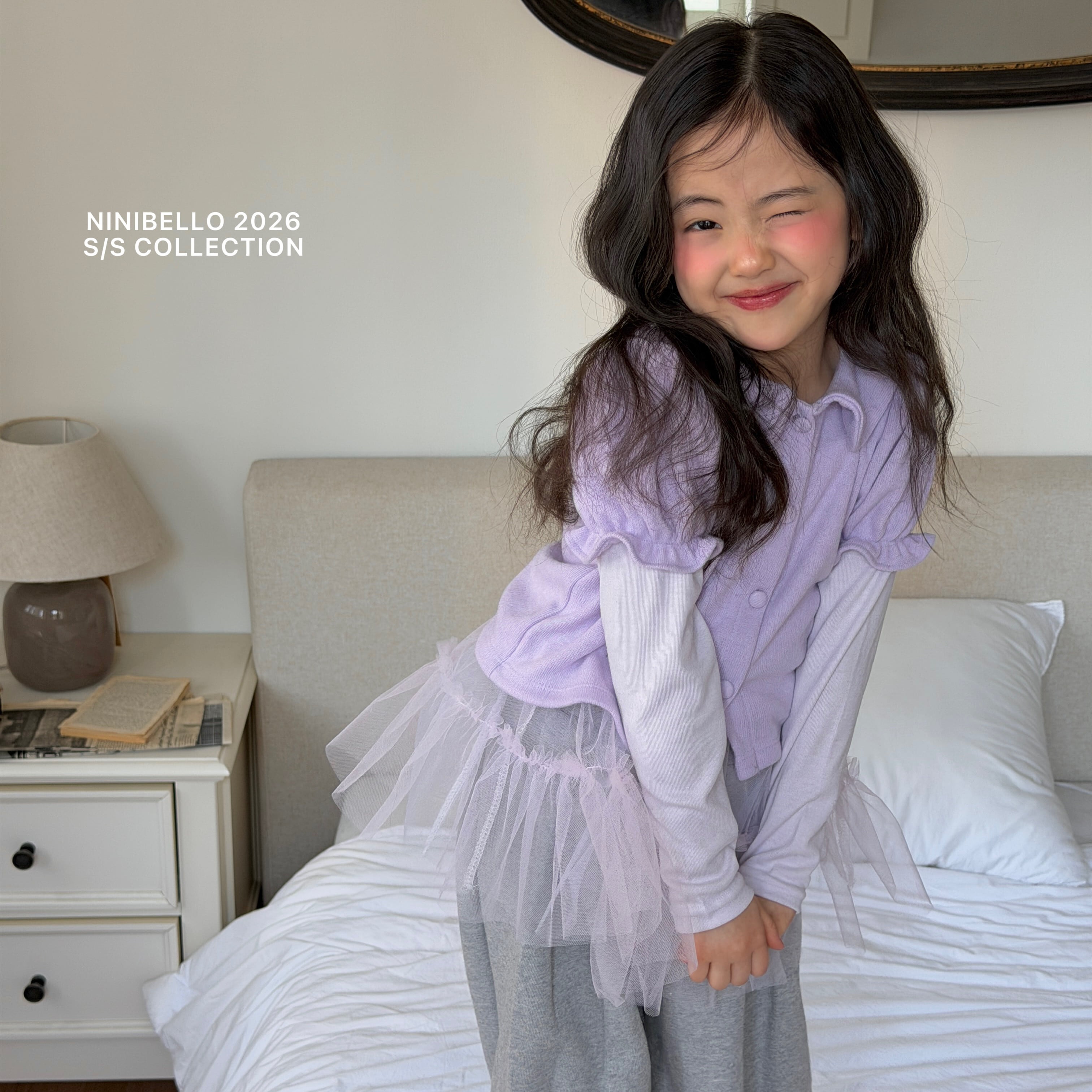 90-130 芭蕾舞拼紗上衣 3色