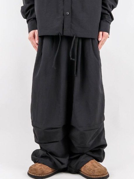 淨色可束腳鬆身褲 GLEE-008P