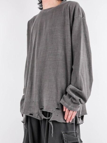 洗水破洞長袖衫 GLEE-012T